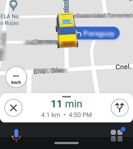 Autokuvakkeen vaihtaminen Google Mapsissa