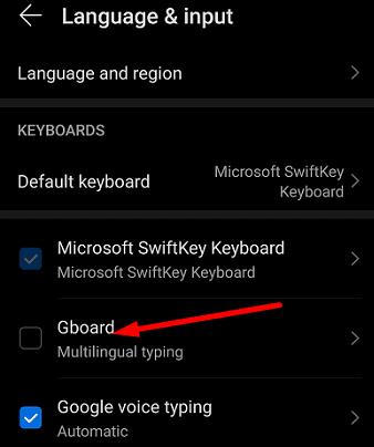 Mida teha, kui Gboard Androidis enam ei tööta