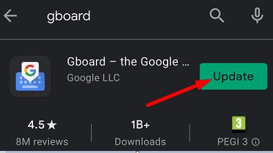 Mi a teendő, ha a Gboard nem működik Androidon