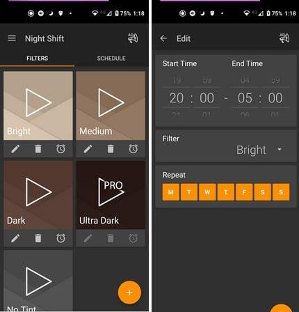 5 nezbytných aplikací pro filtrování modrého světla pro Android