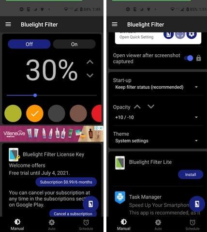 5 nevyhnutných aplikácií na filtrovanie modrého svetla pre Android