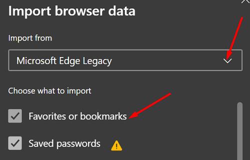 Kaip atkurti ištrintus mėgstamiausius „Microsoft Edge“.