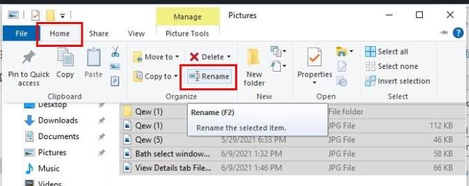 Како преименовати више Виндовс 10 датотека истовремено