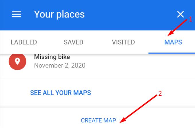 Google Maps: Tarrojen poistaminen