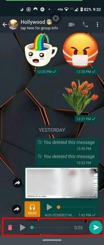 Com escoltar l'àudio de WhatsApp abans d'enviar-lo