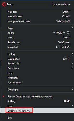 Com actualitzar el navegador Opera: escriptori i Android