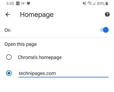Com configurar la pàgina d'inici a Google Chrome