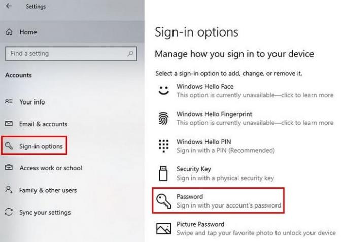 Kako promijeniti lozinku za Windows 10