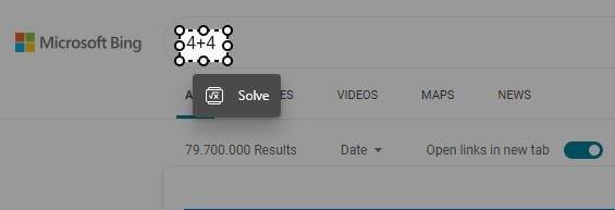 Kaip išjungti „Microsoft Edge Math Solver“.