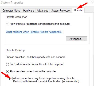 Fixa Microsoft Remote Desktop Error Code 0x204