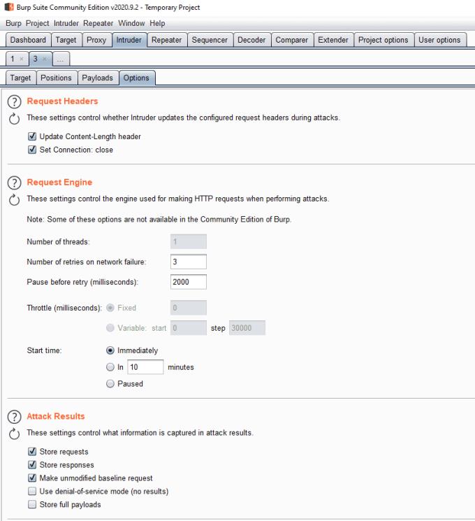 Com utilitzar Burp Suite Intruder per provar camps web potencialment vulnerables