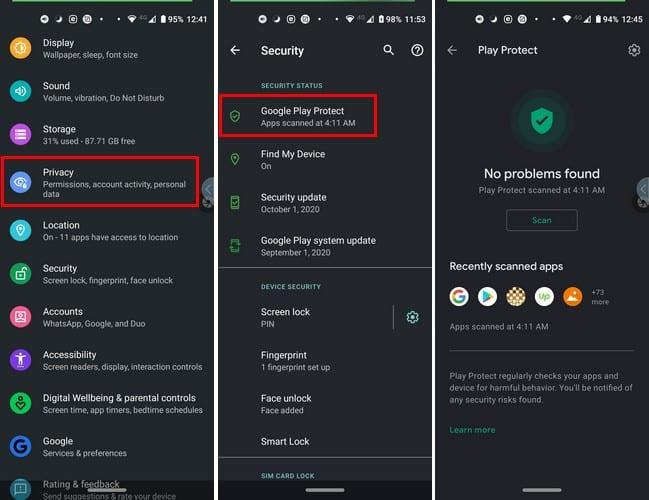 Nastavení zabezpečení, aby bylo vaše zařízení Android v bezpečí