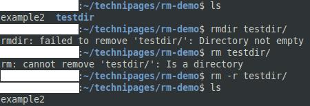 Com utilitzar "rm" a Linux