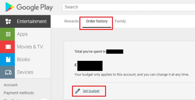 Google Play: Hur man ställer in en månadsbudget