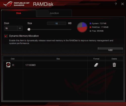 Hvernig á að búa til vinnsluminni disk með ASUS ROG RAMDisk