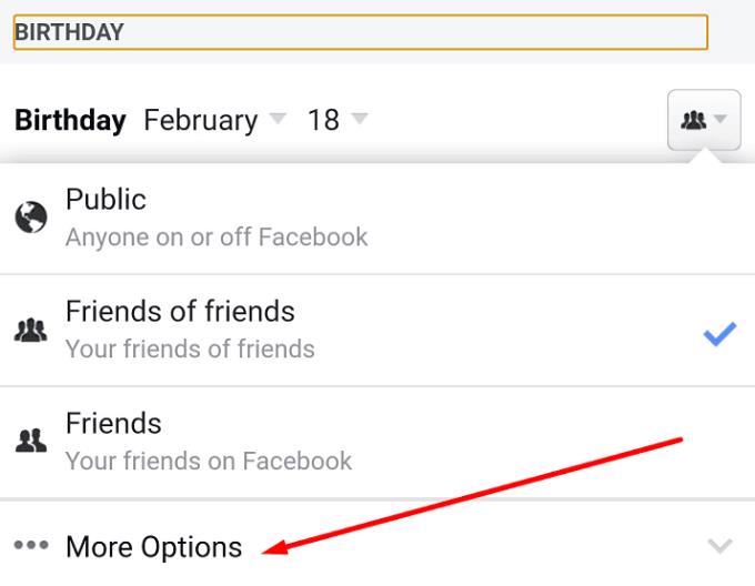 Kaip neleisti „Facebook“ skelbti mano gimtadienį