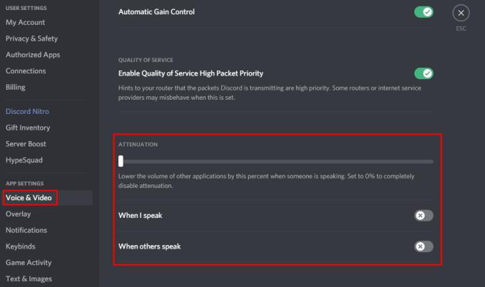 Discord: com activar l'atenuació de veu