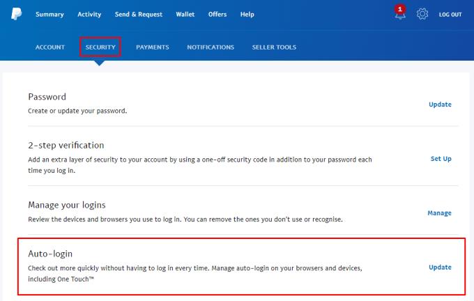 PayPal: Så här inaktiverar du automatiska inloggningar