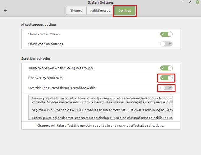 Linux Mint: com fer que les barres de desplaçament siguin més visibles