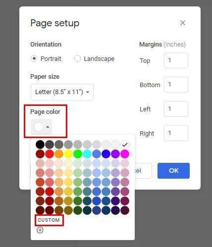 Google Docs: Tekstin ja sivun värin muuttaminen