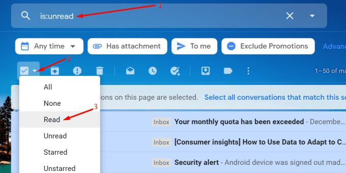 Fixa Gmail-aviseringar försvinner inte