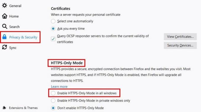 Hvordan slå på HTTPS på Firefox og hvorfor det er viktig