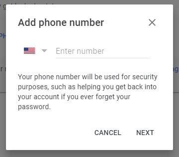 Hur du återställer ditt Gmail-konto med ett telefonnummer