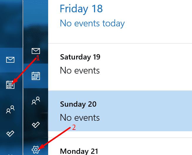 Calendari d'Outlook: com canviar el color de fons