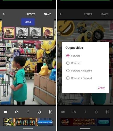 Android: kuidas luua videosilmust