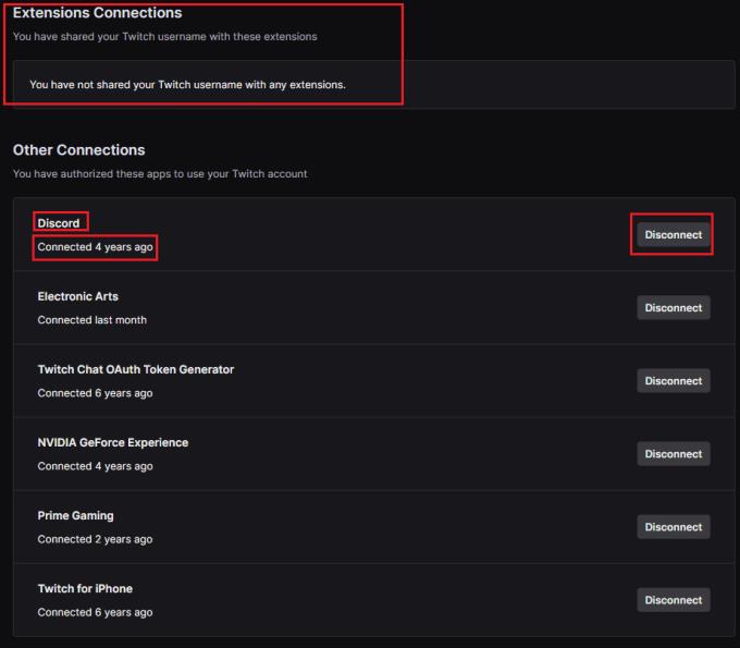 Twitch.tv: Kā pārskatīt visus sava konta savienojumus