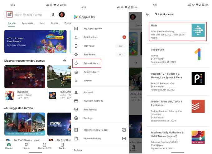 Com gestionar les vostres subscripcions a Google Play a Android