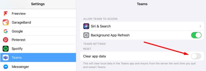 Microsoft Teams: saite netiek atvērta iPad