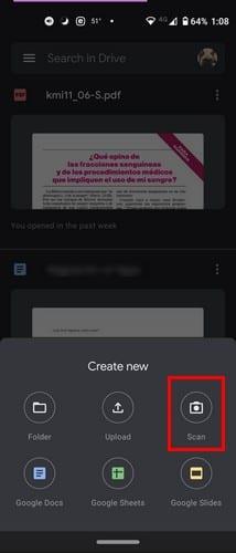 Как да сканирате документ директно от Google Drive