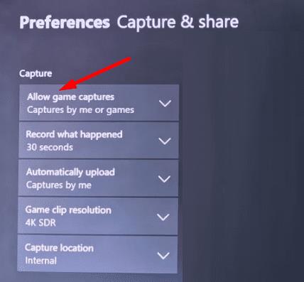 Riešenie problémov Xbox Capture nefunguje