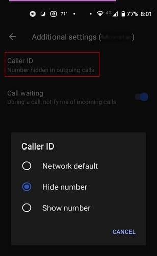 Android: kuidas muuta oma number privaatseks või mitte