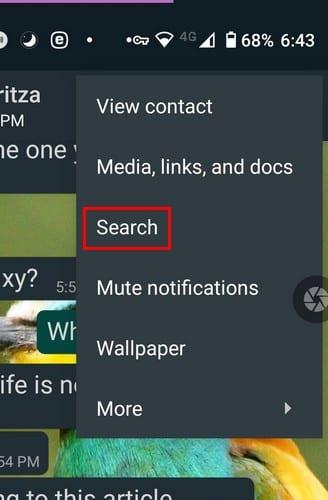 WhatsApp: Ako nájsť konkrétnu správu