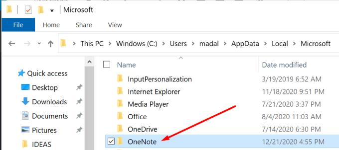 Ištaisykite „OneNote“ klaidą 0xe00001bb: skyrius sugadintas