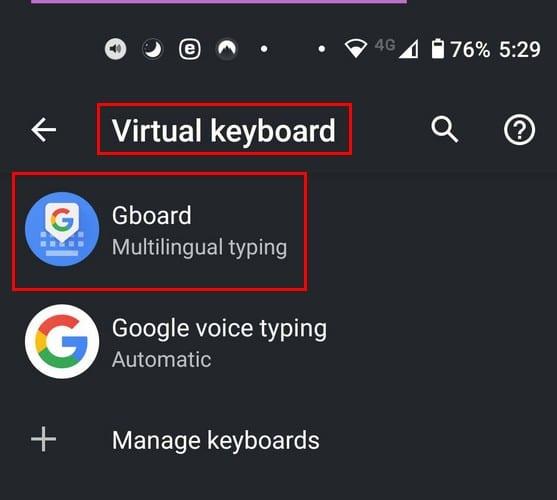 Android 10: kuidas reguleerida klaviatuuri suurust
