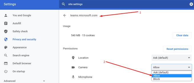 Διορθώστε το Microsoft Teams Not Detecting Camera