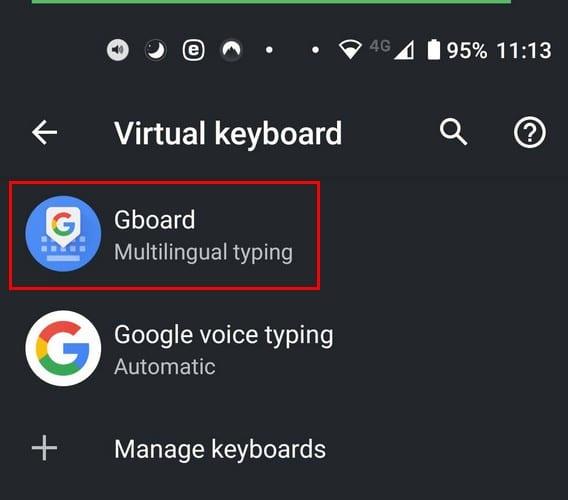 Com eliminar la banda de suggeriments a Gboard