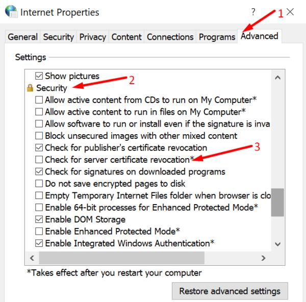 IE/Edge: turinys užblokuotas, negaliojantis saugos sertifikatas