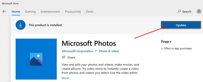 Microsoft Photos es bloqueja en importar des d'iOS