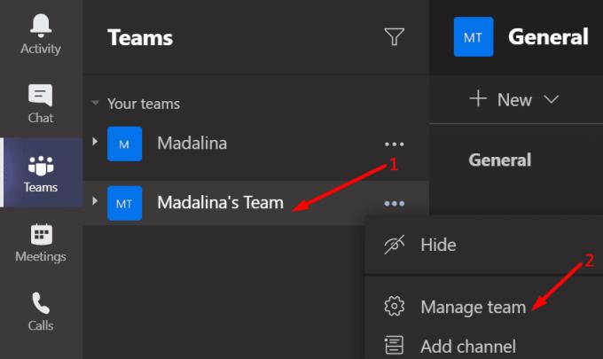 Microsoft Teams: Com desactivar els comentaris i les respostes