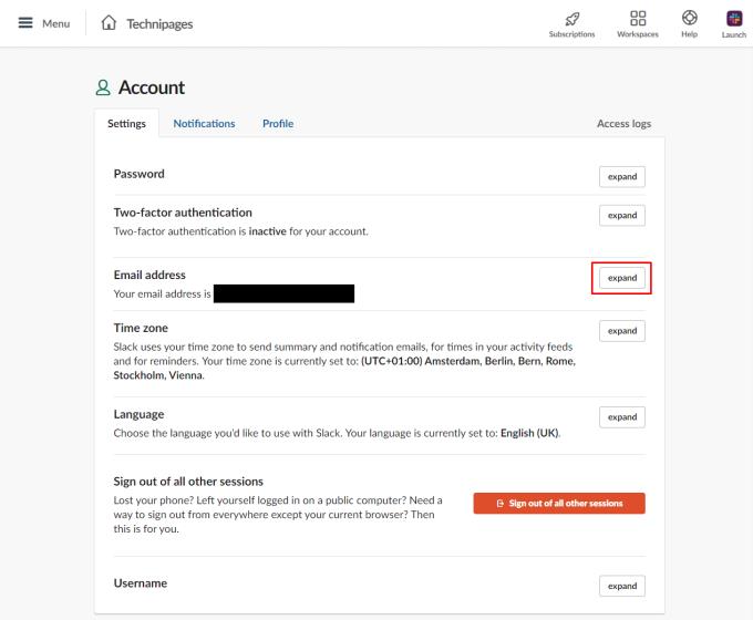 Slack: com canviar l'adreça de correu electrònic del vostre compte