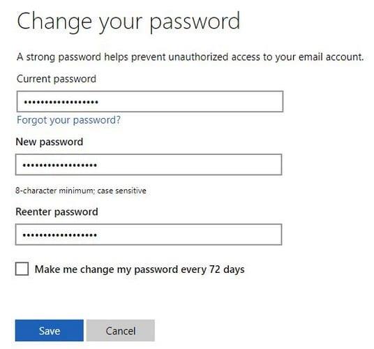 Kaip iš naujo nustatyti „Microsoft“ slaptažodį