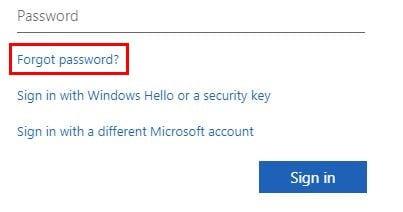 Hogyan állítsuk vissza a Microsoft jelszavát