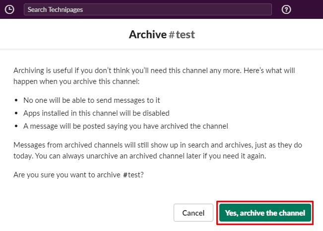 Slack: Kako arhivirati kanal