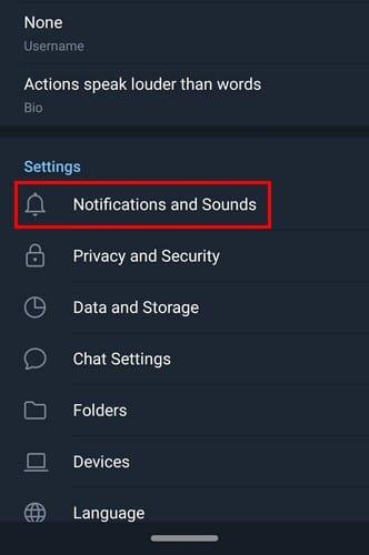 Kako ustaviti pridružena obvestila Telegrama na Androidu