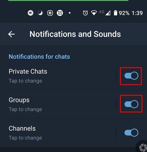 Si të çaktivizoni njoftimet e Telegramit