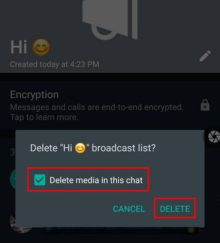 Com enviar un missatge d'emissió a WhatsApp